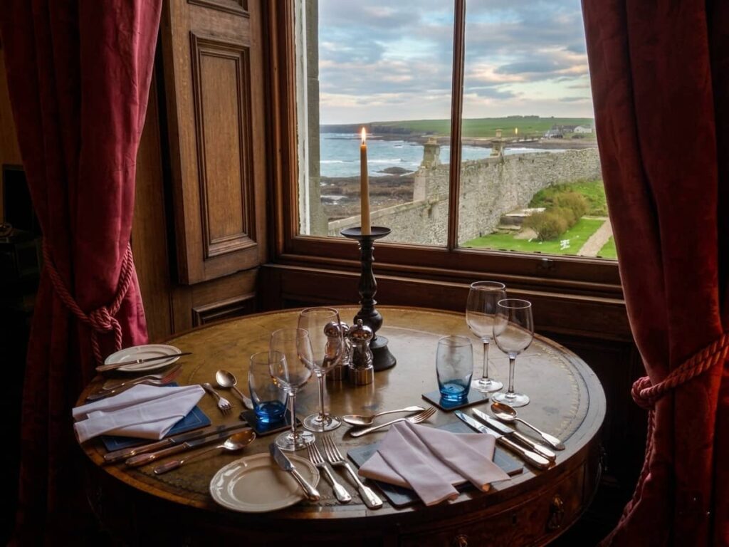 cenare in un castello in scozia, Ackergill tower