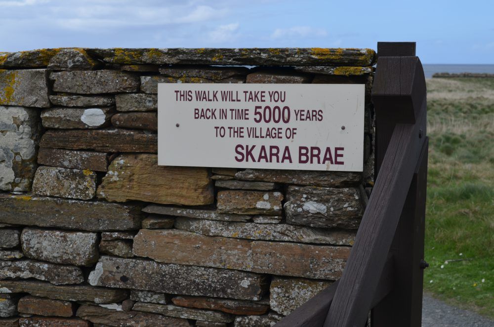 cartello ingresso scara brae