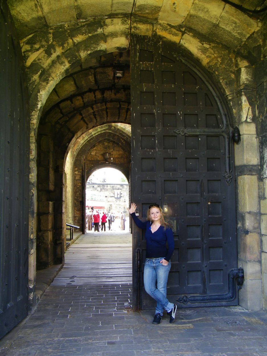 portone di ingresso del castello di alnwick
