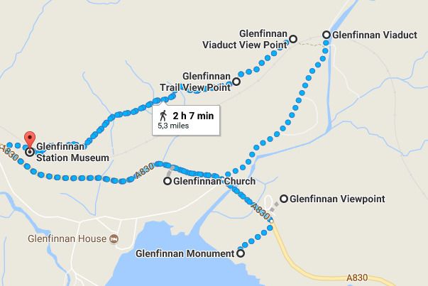 da Glenfinnan Viaduct Regno Unito a Glenfinnan Station Museum Google Maps