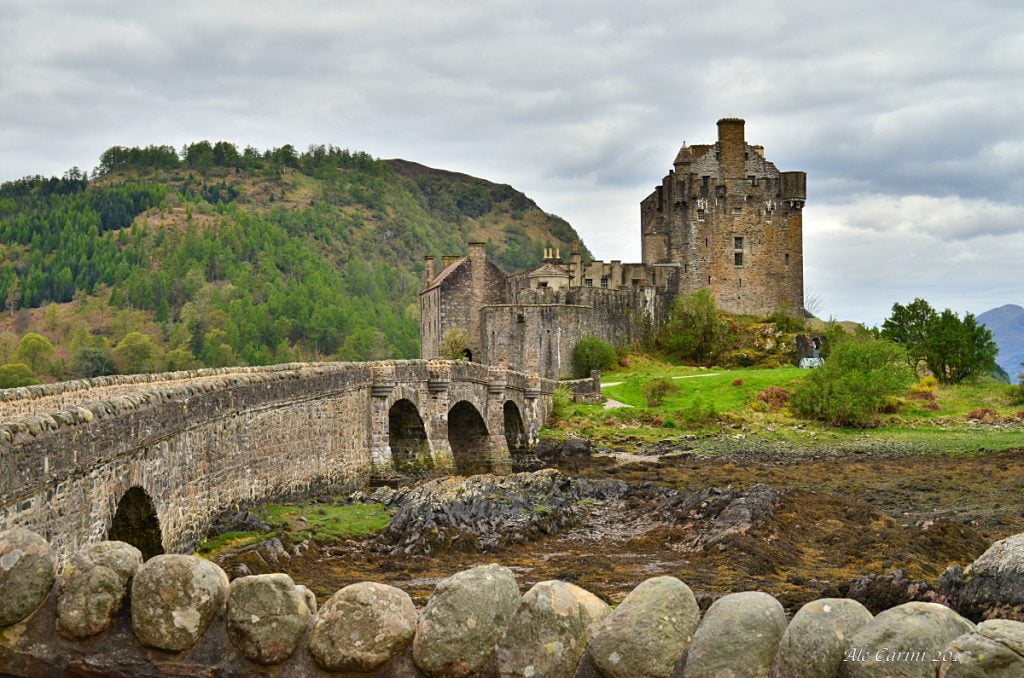 castello di eilean donan, scozia in macchina