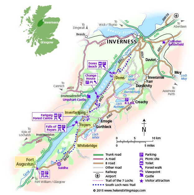 local map of loch ness