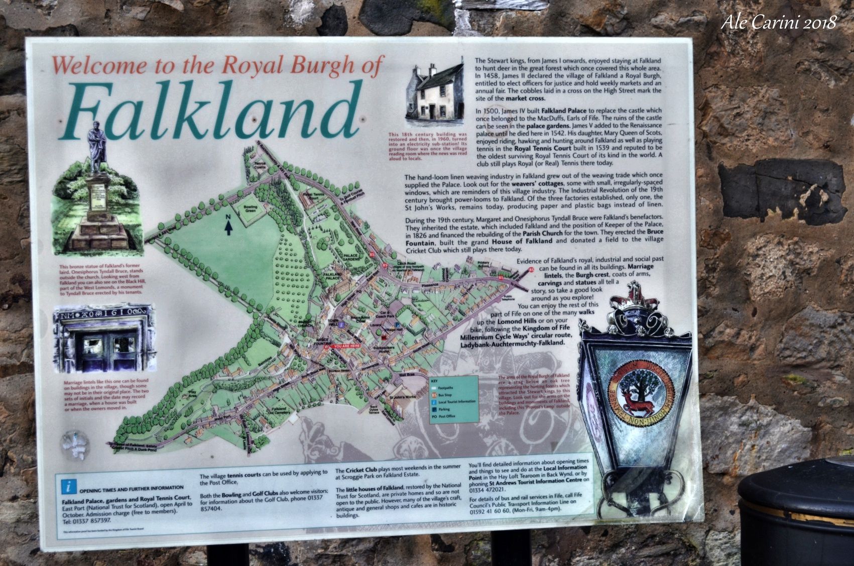 Falkland, fife, scozia, mappa