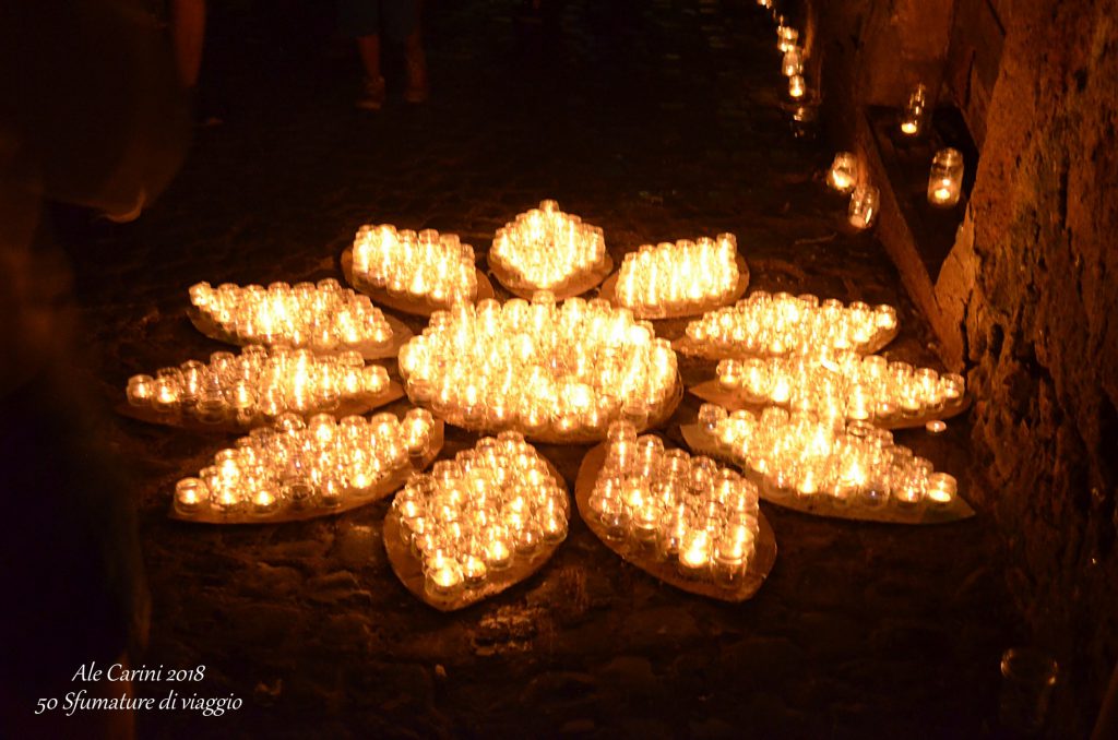 vallerano, festival candele