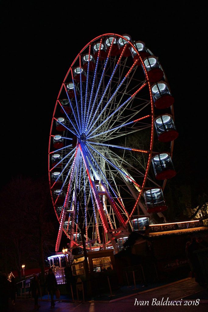 ruota panoramica, mercatini di edimburgo