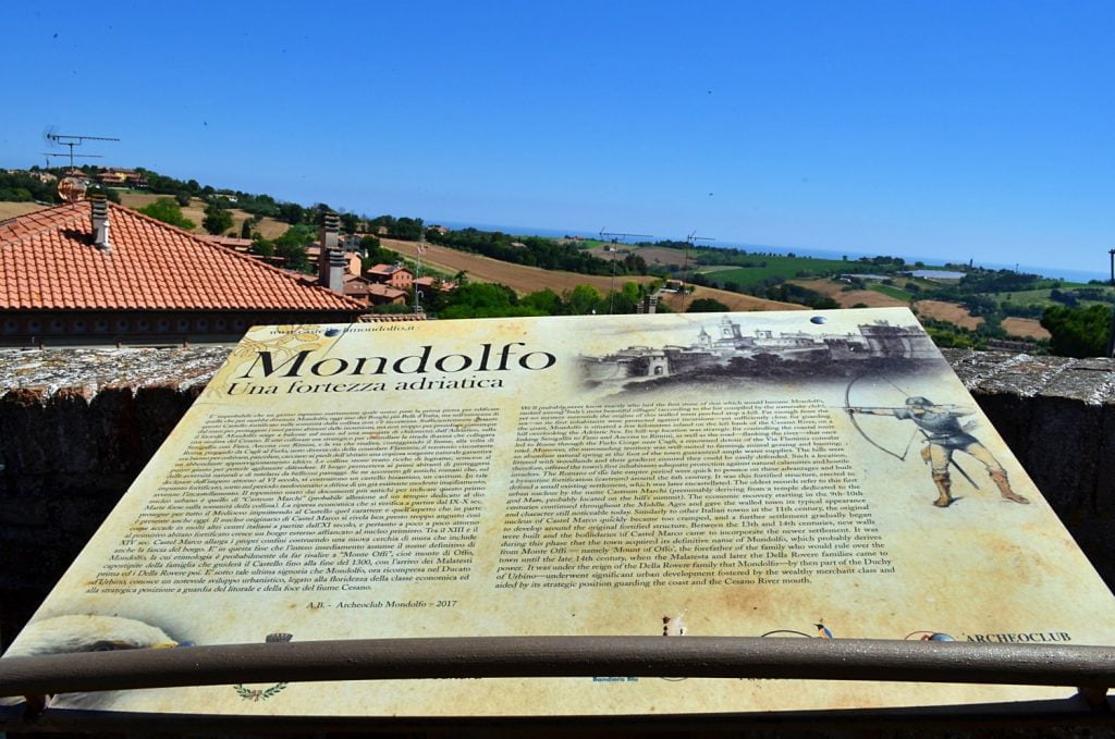 il belvedere del castello di Mondolfo