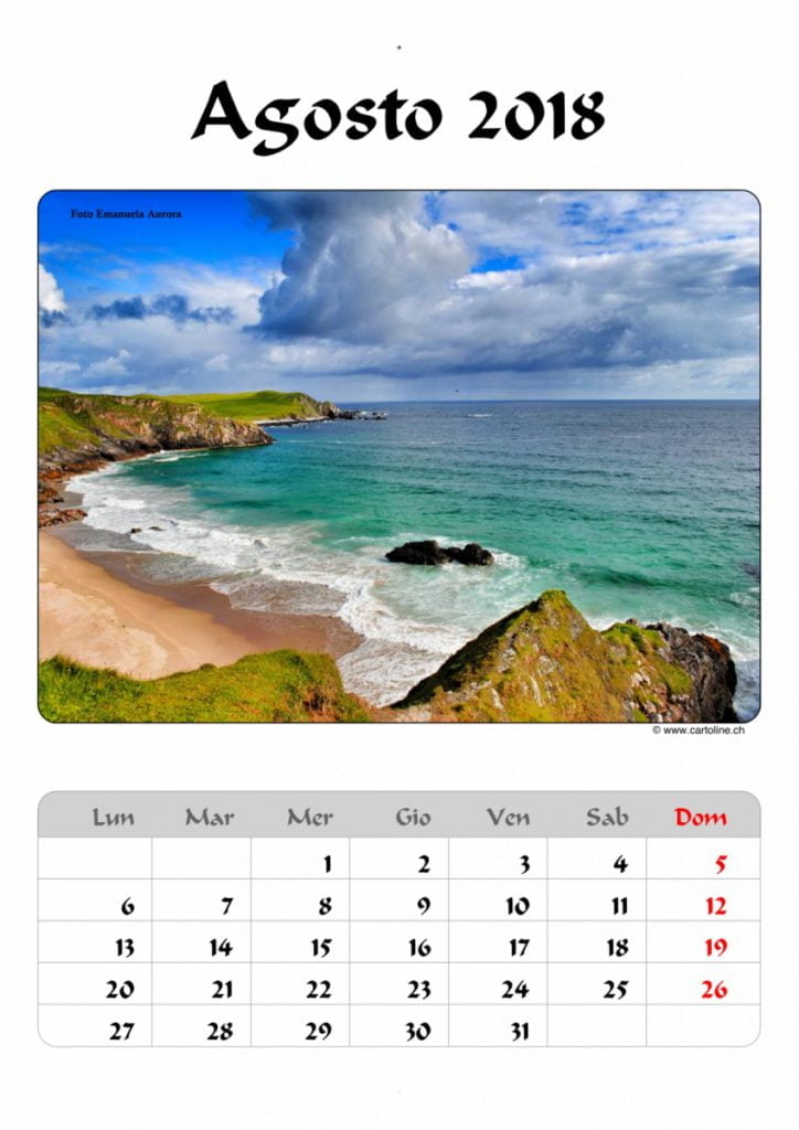 calendario scozia 2018