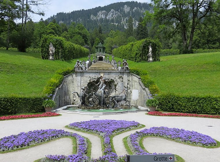 giardini di Linderhof, i castelli della baviera