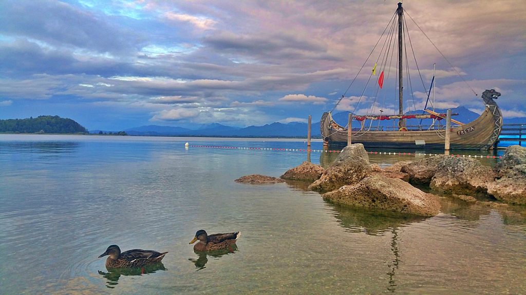 viste sul lago Chiemsee