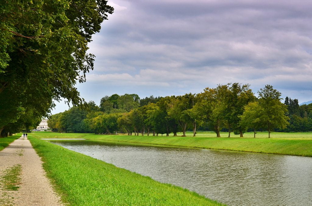 Il castello di Herrenchiemsee, parco