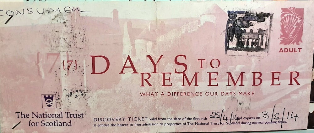 National trust discovery ticket, Scozia pass turistici