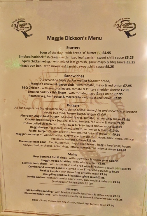 maggie dickson menu