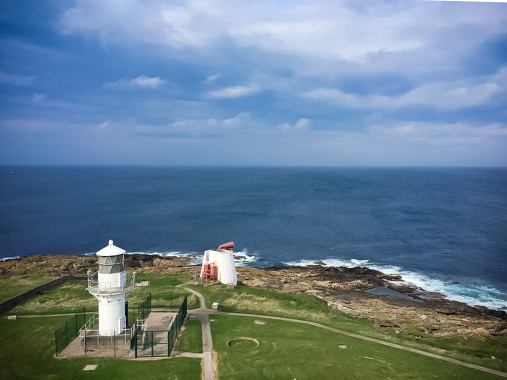 Fraserburgh, Kinnaird Head Lighthous, scozia in macchina