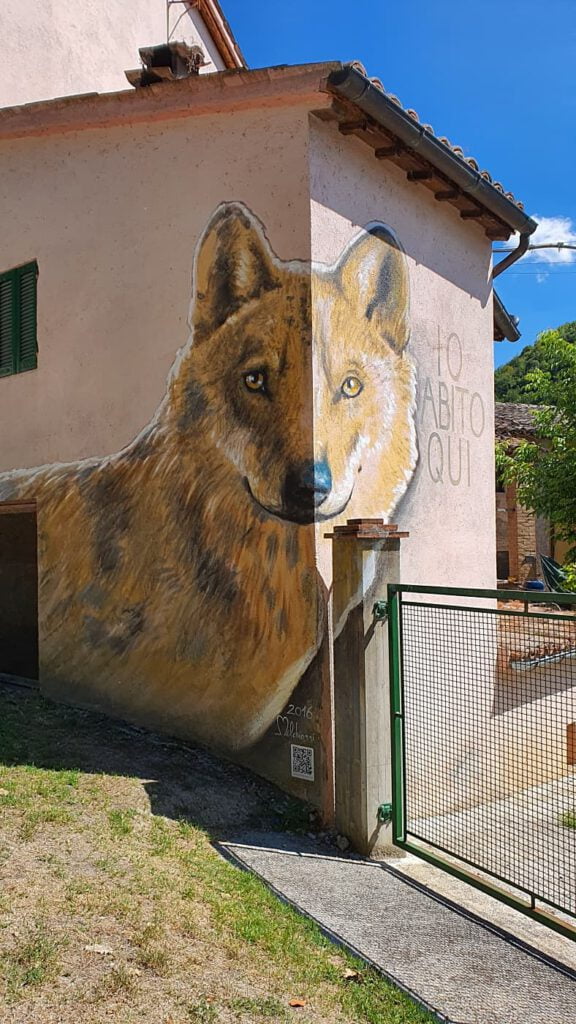 murales braccano, borghi dipinti marche