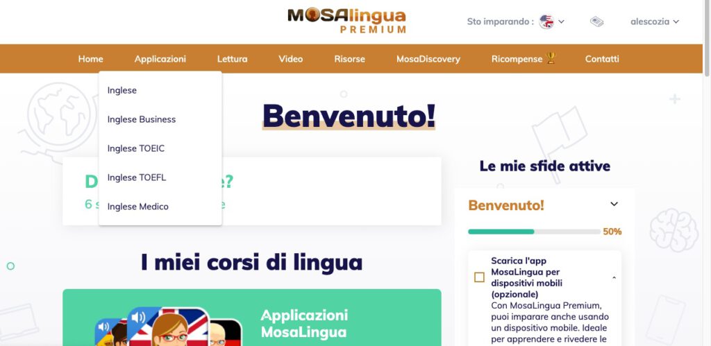Impara l’inglese con Mosalingua, imparare l'inglese
