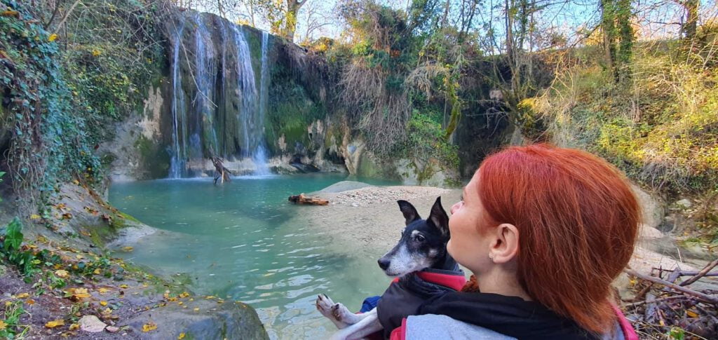 cascata de lu vagnatò sarnano, cascate perdute a Sarnano, cascate marche