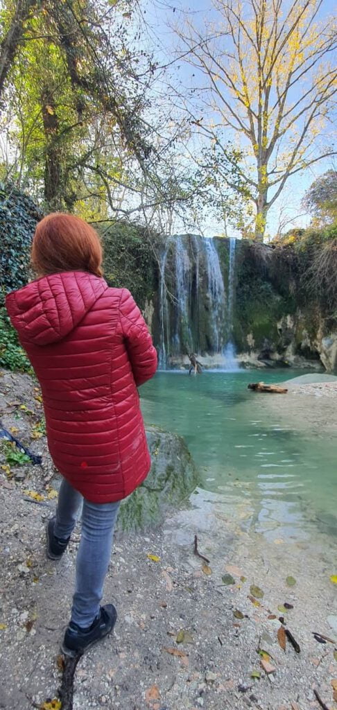 la via delle cascate perdute a Sarnano, cascata de lu vagnatò