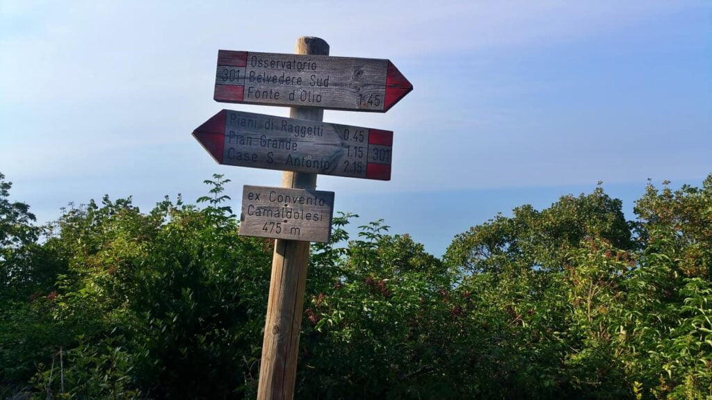 sentieri conero, sentieri parco regionale del conero
