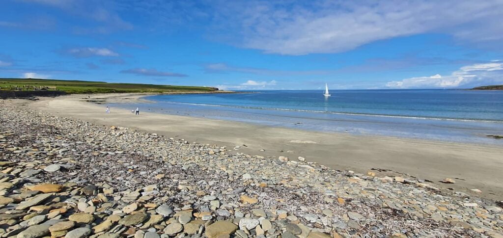 baia di skaill, isole orcadi