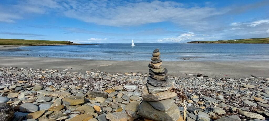 baia di skaill, isole orcadi