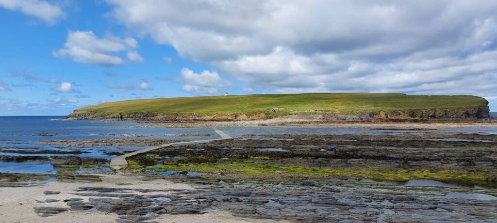isole di marea, isola tidale, Brough of Birsay, orcadi