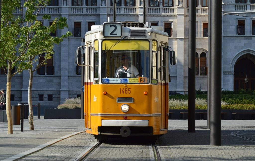 muoversi in tram  budapest