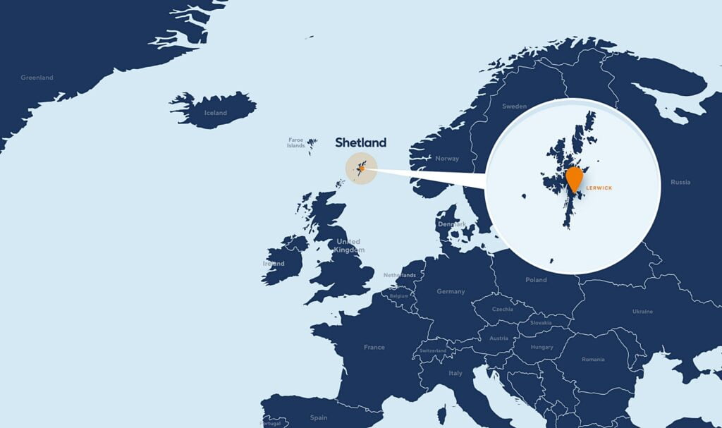 dove sono le isole shetland