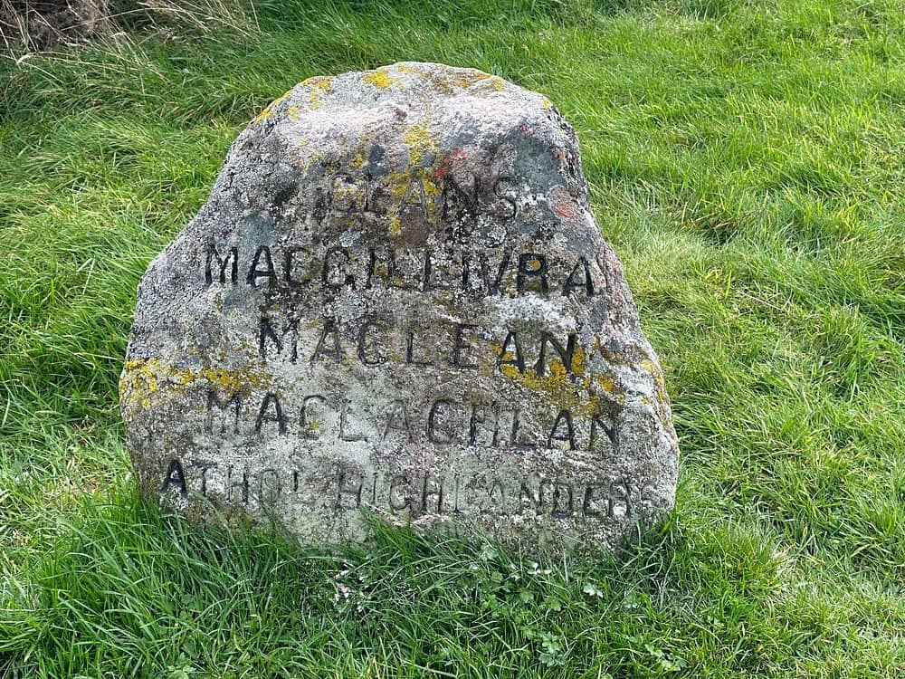 culloden pietre commemorative