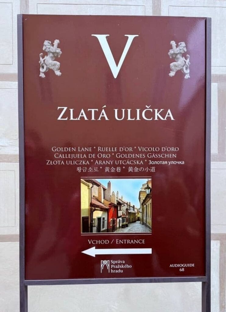 zlatá ulićka, golden line prague