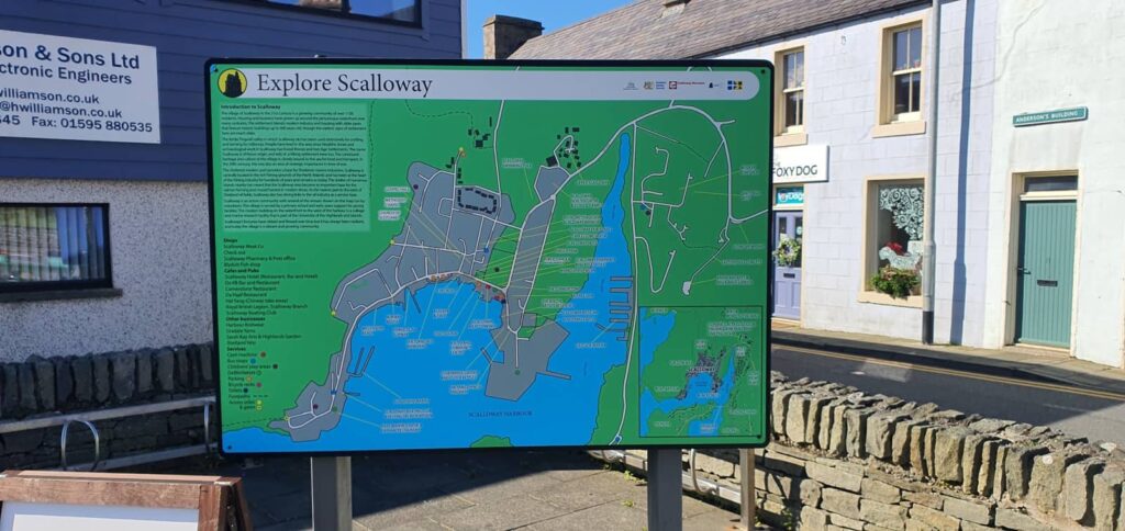 Scalloway, l'antica capitale delle isole Shetland 3 scalloway, shetland, mappa