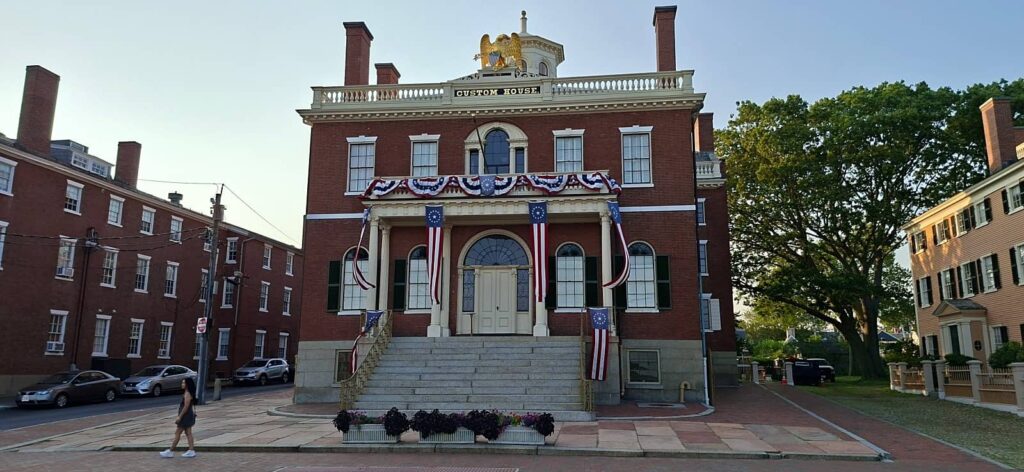 Itinerario di Nathaniel Hawthorne a Salem, custom house