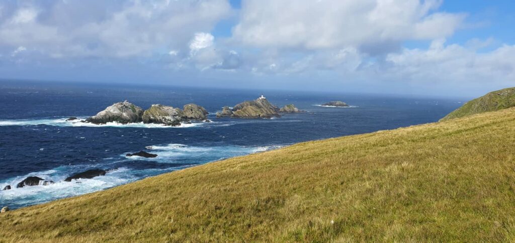 il faro di muckle flugga, hermaness, unst