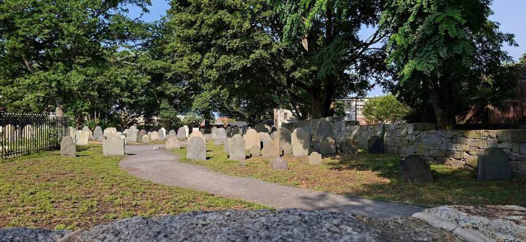 old burying point, Itinerario di Nathaniel Hawthorne a Salem