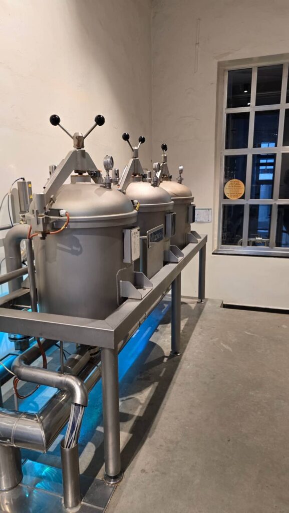 Sala di produzione del birrificio De Halve Maan a Bruges