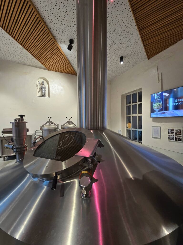 Sala di produzione del birrificio De Halve Maan a Bruges