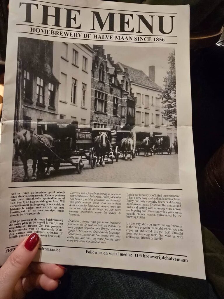brasserie de halve maan a bruges