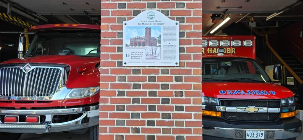Bar Harbor Fire Department, museum in the street