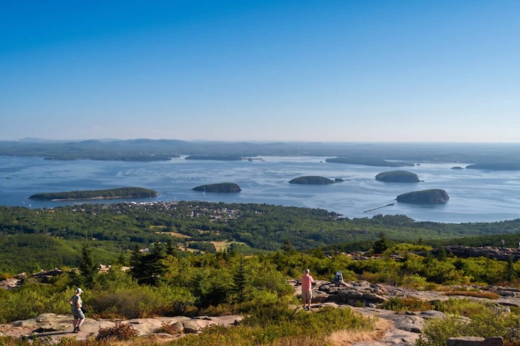 Cadillac Mountain, viste sulle isole di Acadia National Park