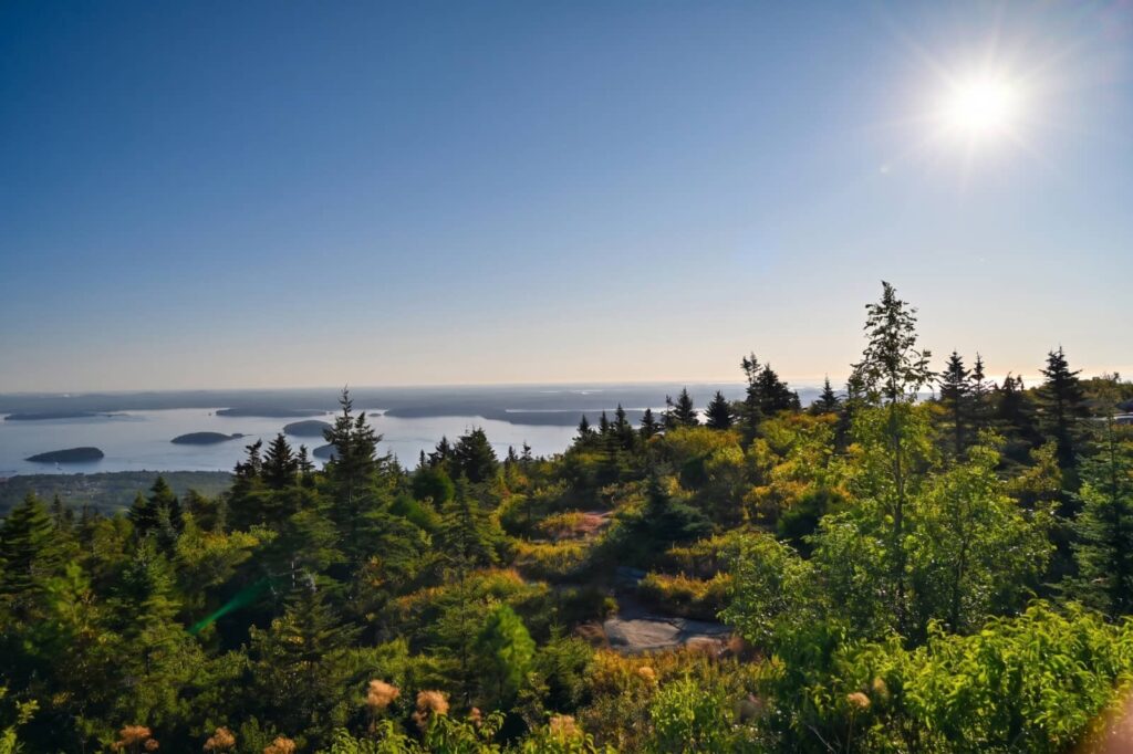 viste dalla cadillac mountain, acadia national park