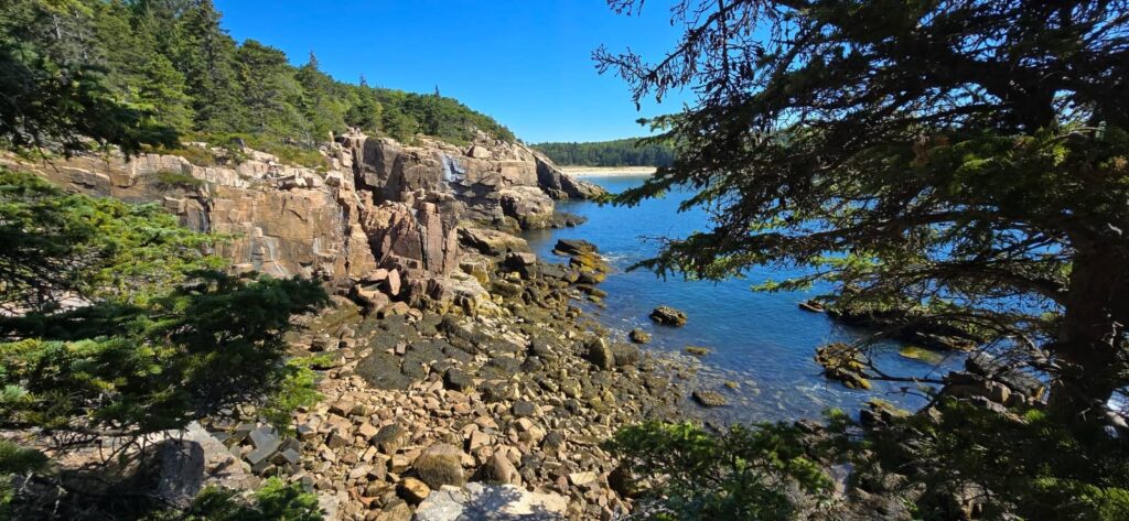 great head trail, ocean path, acadia