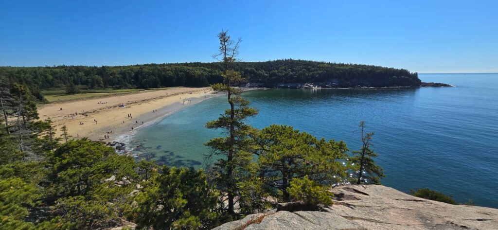 acadia national park itinerario, sand beach