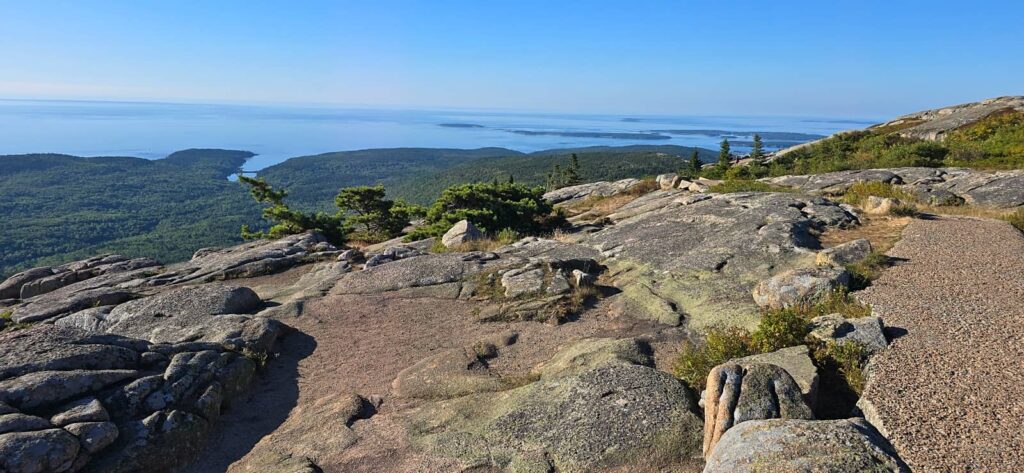 viste sulla baia da cadillac mountain, Acadia National Park