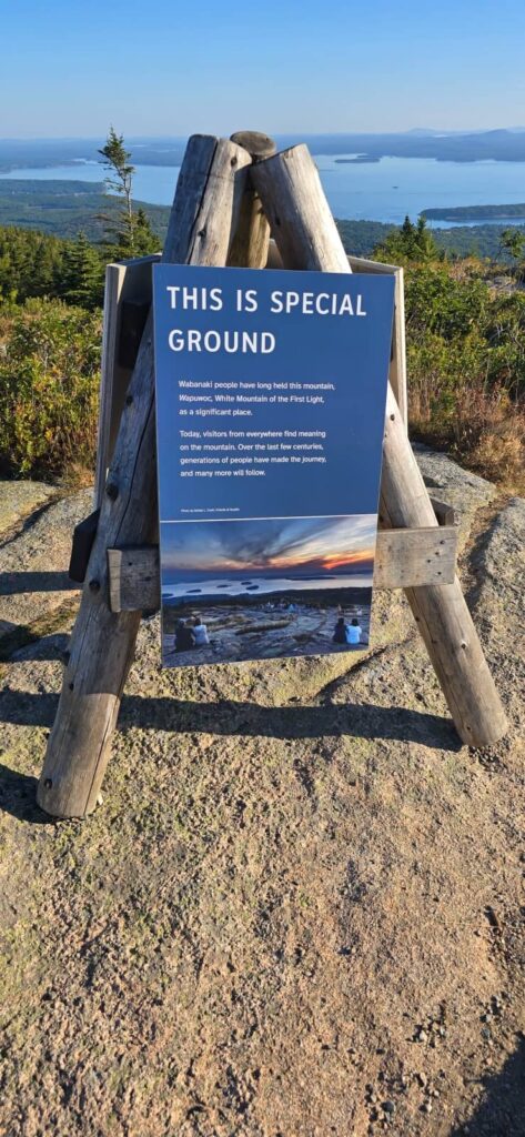 cartelli informativi cadillac mountain