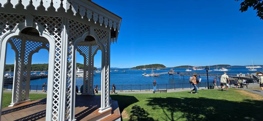 gazebo Agamont Park, Bar Harbor Maine
