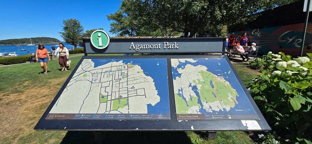 mappa Agamont Park, Bar Harbor