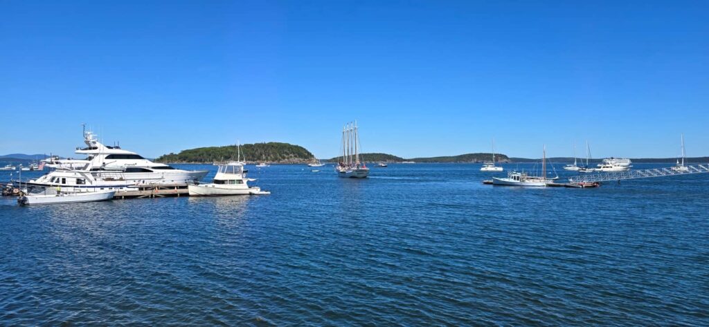 viste sulla baia di bar harbor
