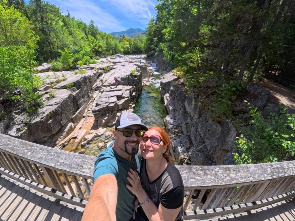 cascate Kancamagus Highway: rocky gorge