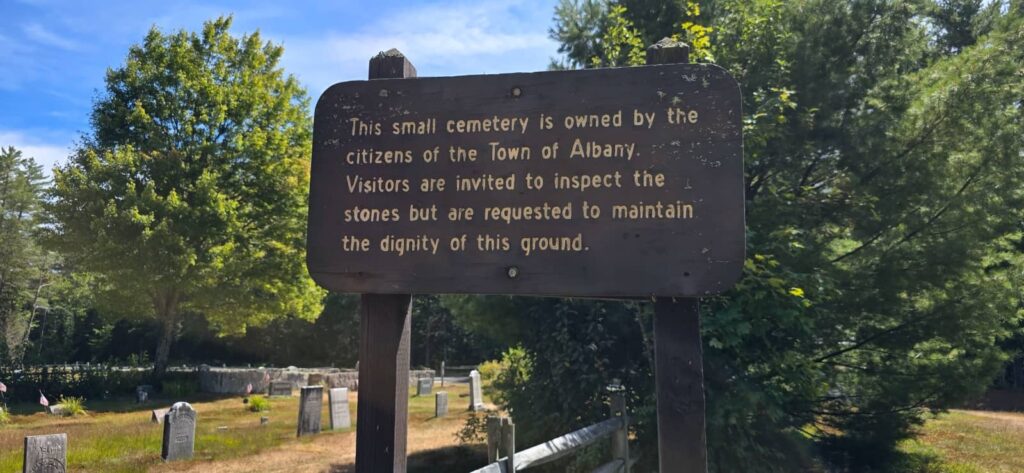 il cimitero di Passaconaway, Kancamagus Highway