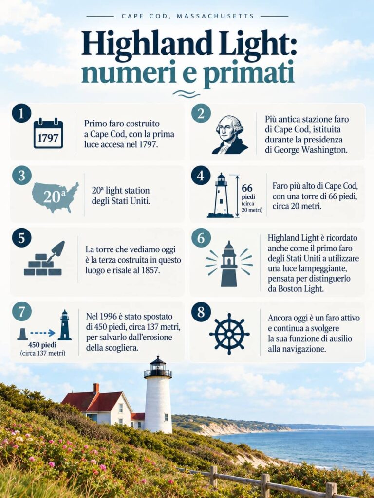 Highland Light a Truro: lo storico faro di Cape Cod salvato dall'oceano 43 curiosità dsu Highland Light a Truro