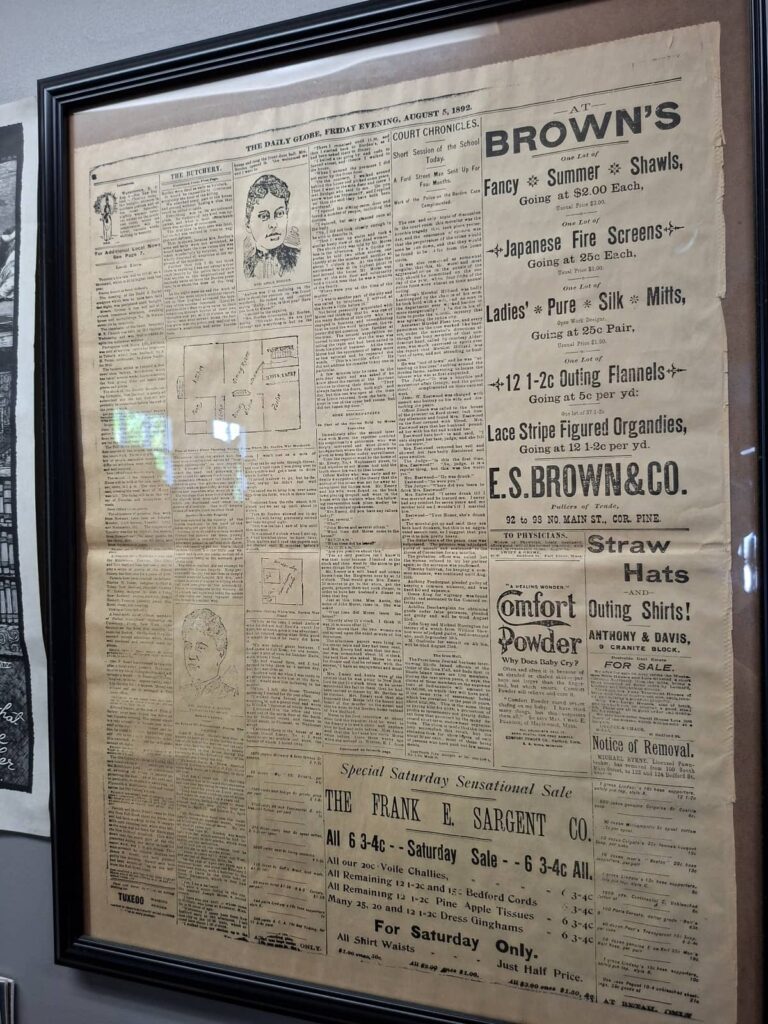 Lizzie Borden house ritagli giornale